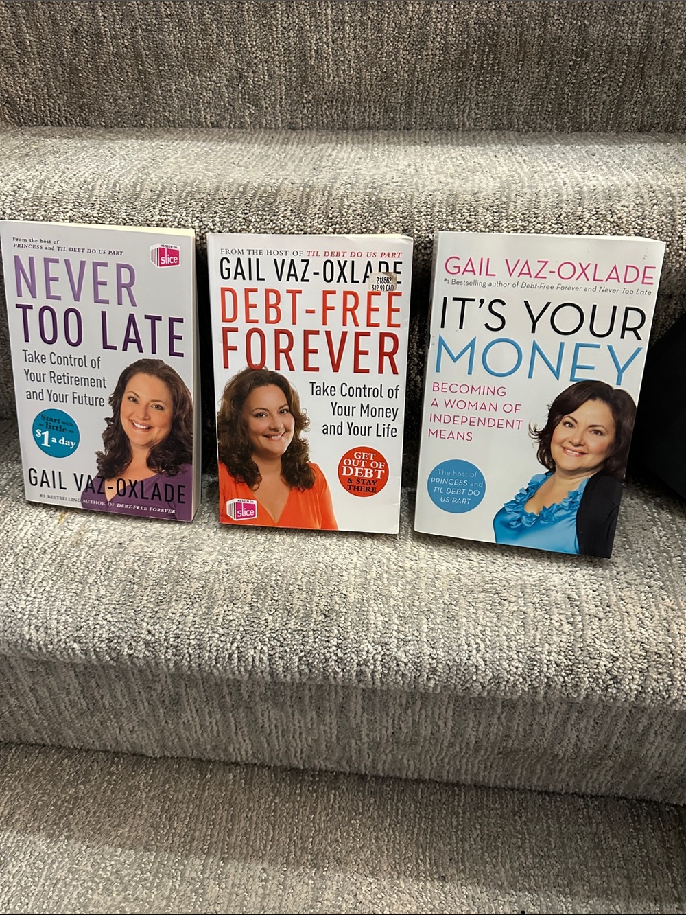 Lot of three Gail Vaz-oxlade books Money retirement debt